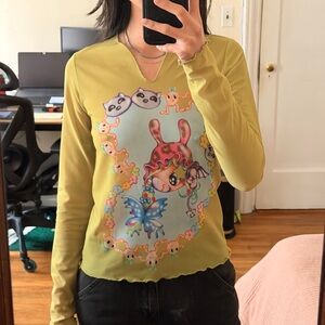 Brain Dead x Ema Gaspar Mesh Top in S